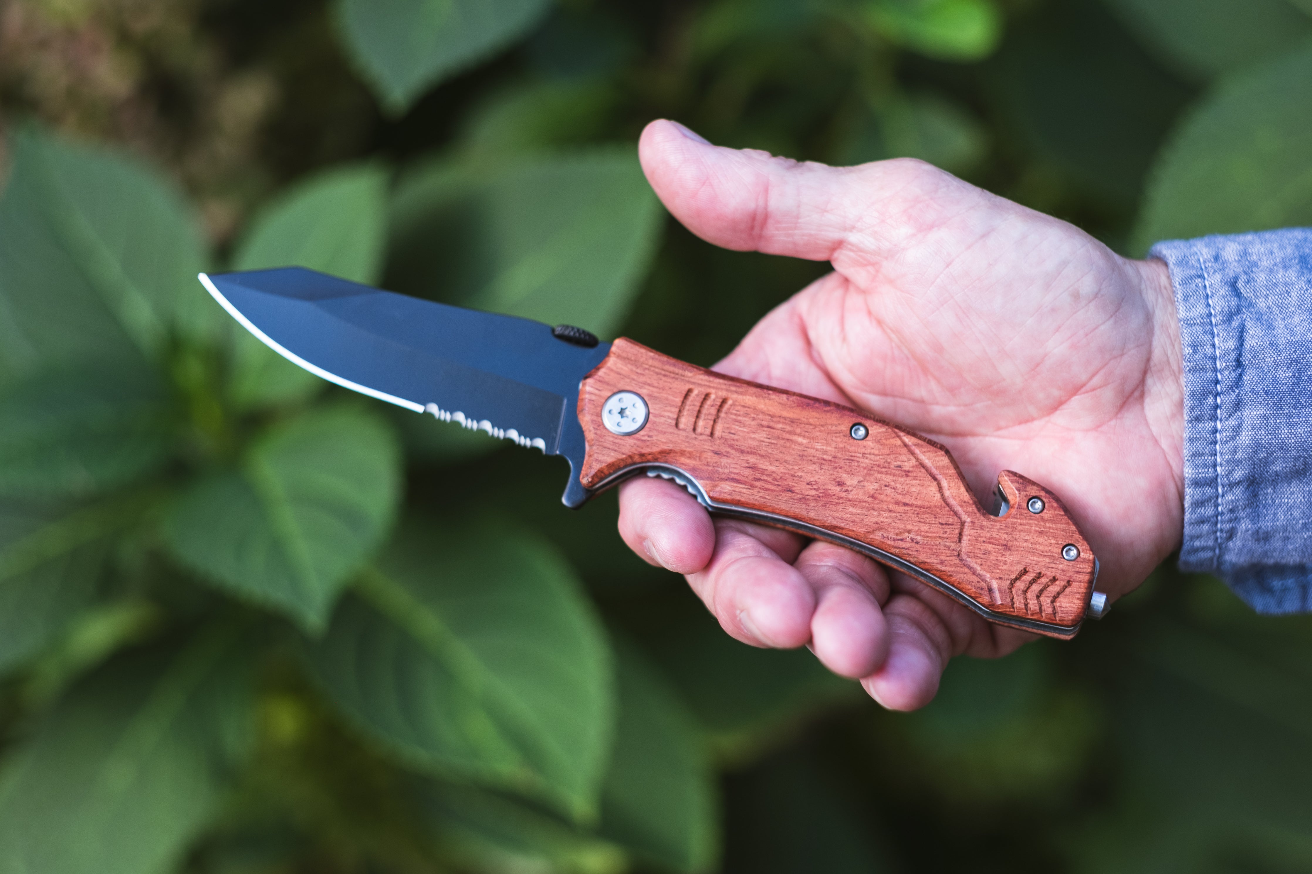 4.5” Black Rescue Knife