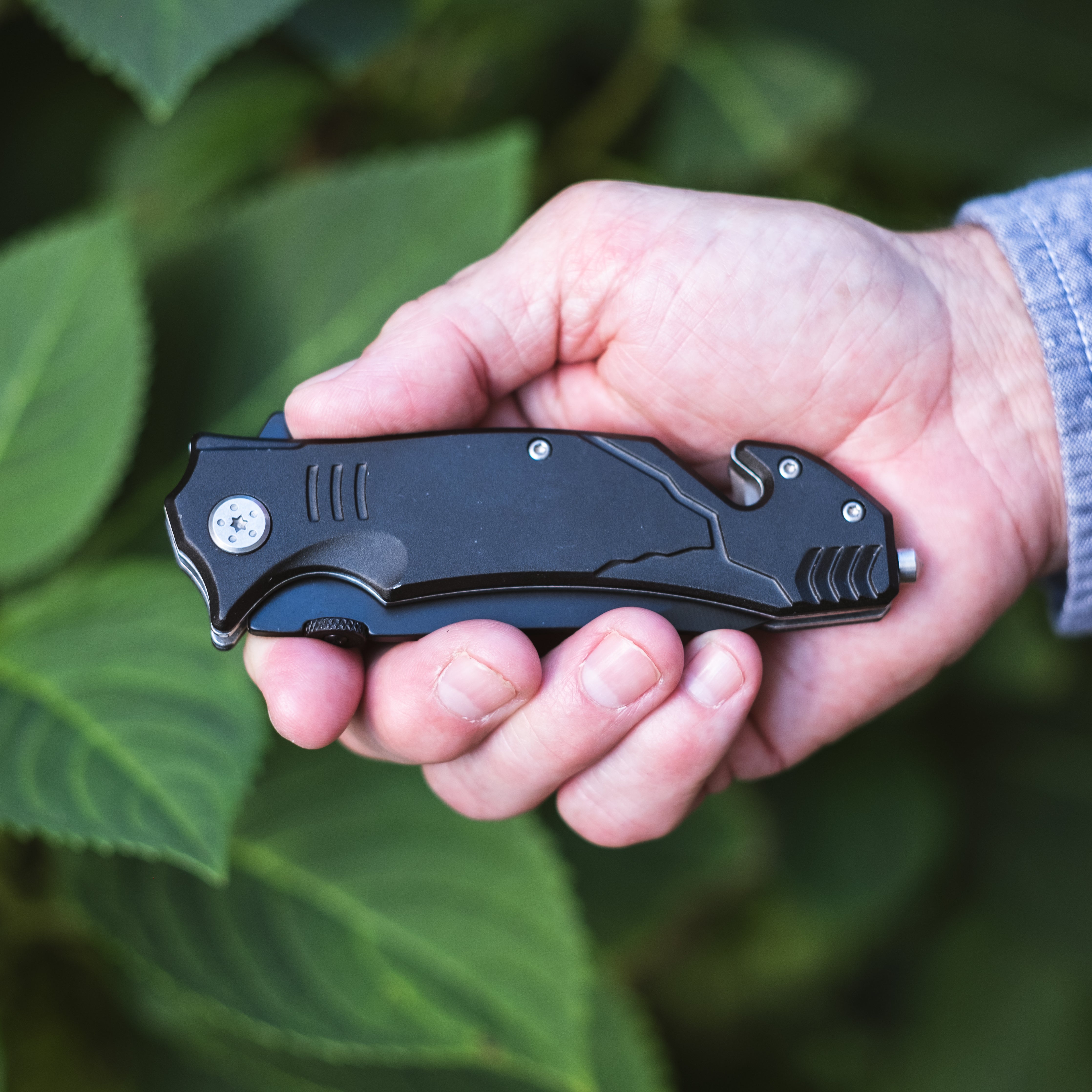 4.5” Black Rescue Knife