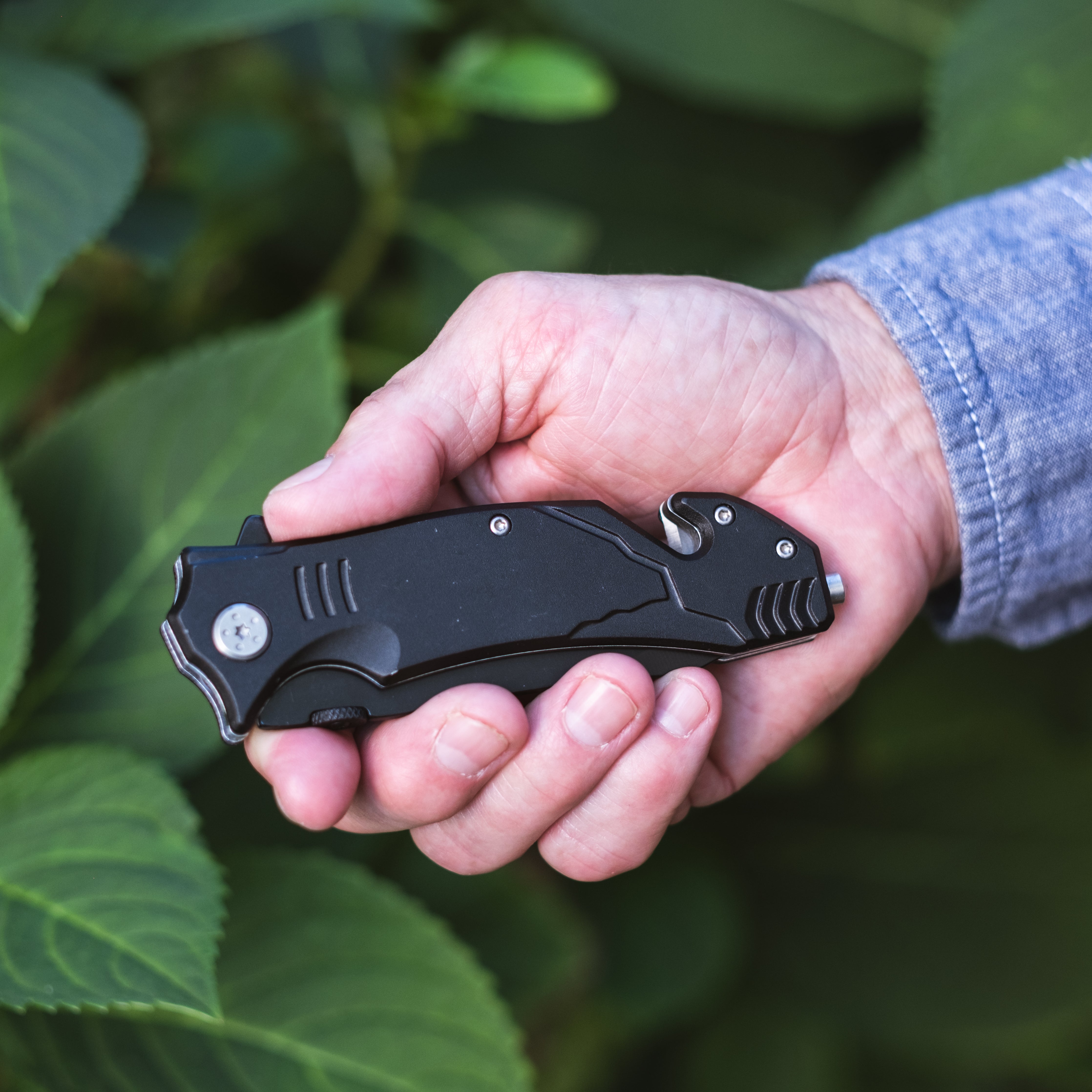 4.5” Black Rescue Knife